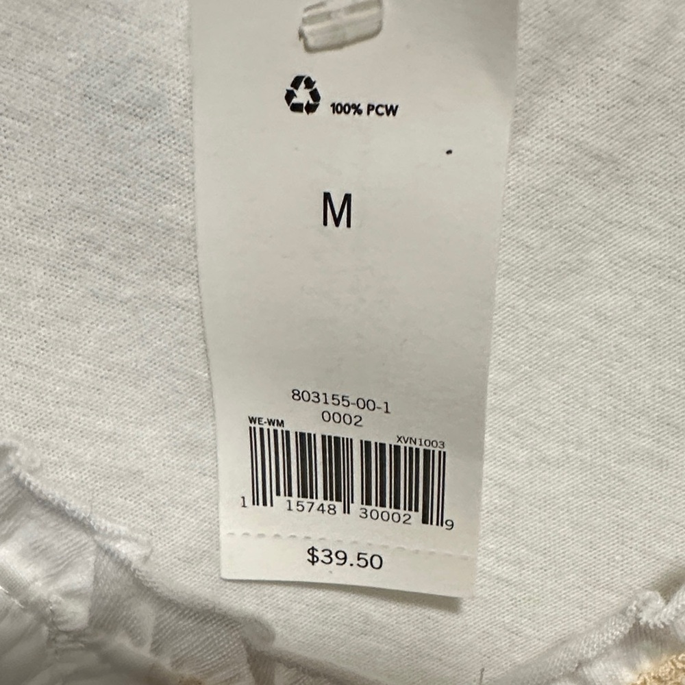 Banana Republic White and Cream Ruffle Tee - Picture 4 of 6